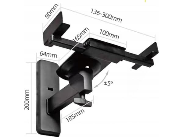 ART SPEAKER HOLDER clamping black 20kg 2 pcs. G-10