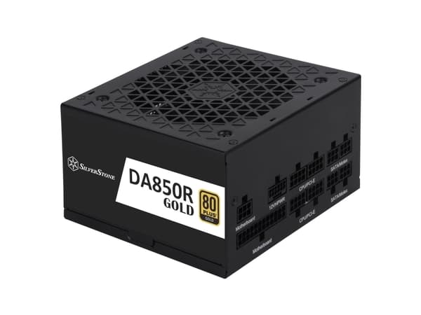 SilverStone DA850R Gold - Strømforsyning (intern) - aktiv PFC Sort