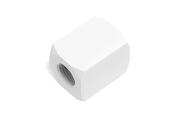 Alphacool 17629, Vattenblock, mässing, Vit, 1/4", 22 mm, 30 mm