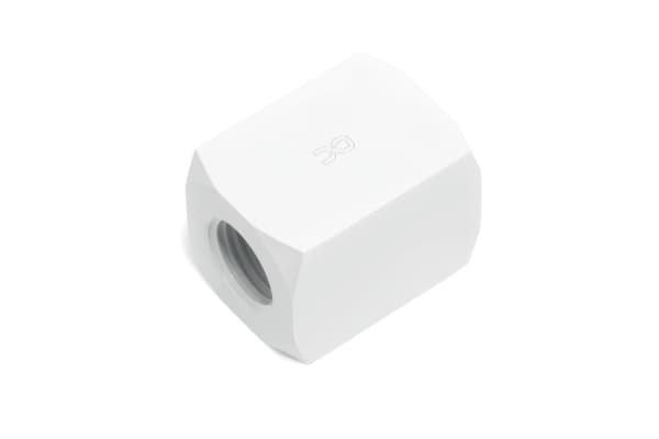 Alphacool 17629, Vattenblock, mässing, Vit, 1/4", 22 mm, 30 mm