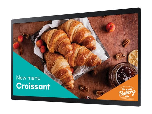 Samsung QB24C - 24" Diagonalklasse (23.8" synlig) - QBC Series LED-bakgrunnsbelyst LCD-skjerm - intelligent skilting - Tizen OS - 1080p 1920 x 1080 Sort