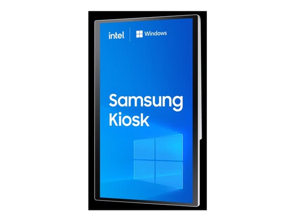 Samsung KM24C-C - Kiosk 1 x Celeron inntil - flash 256 GB - Win 10 IoT Enterprise - monitor: LED 24" 1920 x 1080 (Full HD) @ 75 Hz berøringsskjerm Hvit