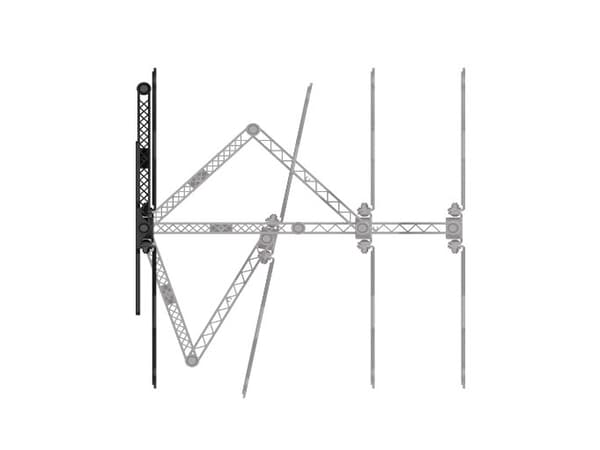 Hama 00220849, 100 x 100 mm, 400 x 400 mm, 6 - -6°, 6°, Aluminium, Plast, Stål, Sort