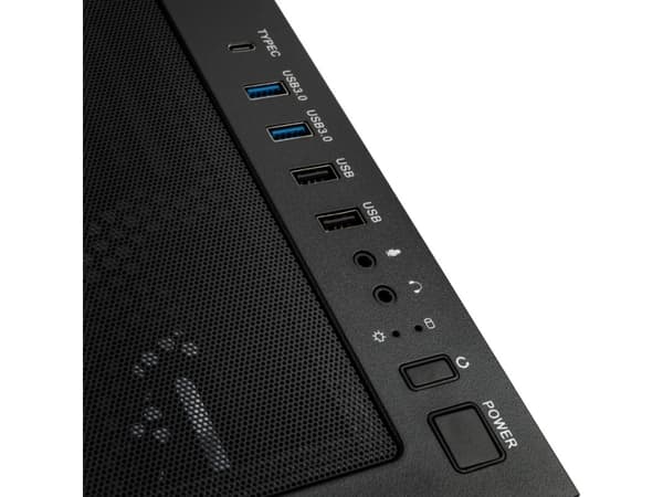 Kolink Unity Peak - - genomskinlig sidopanel - ingen strömförsörjning - USB/ljud