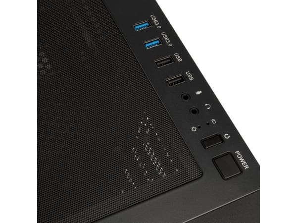 Kolink Unity Meshbay - - sidepanel med vindu - ingen strømforsyning - USB/lyd