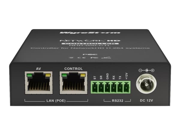 WyreStorm NHD-000-CTL, 10/100 Mbps, musta, virta, nollaus, tila, verkkoHD 100, 200, 300, 12V, 12V