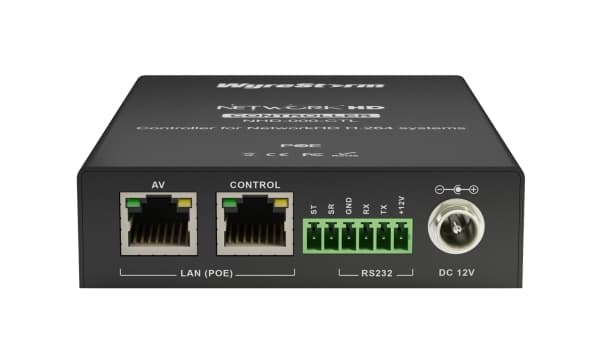 WyreStorm NHD-000-CTL, 10/100 Mbps, musta, virta, nollaus, tila, verkkoHD 100, 200, 300, 12V, 12V