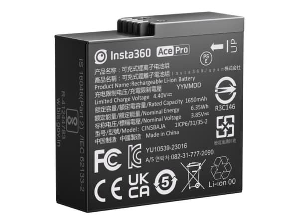 Insta360 - Akku - Li-Ion - 1650 mAh - 6.35 Wh - Insta360 Ace Pro -laitteeseen Insta360 Ace Pro