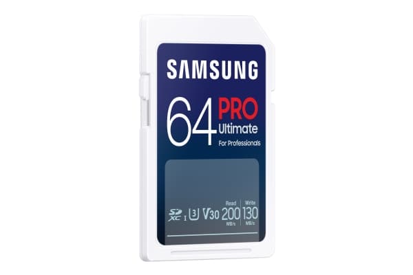 Samsung PRO Ultimate MB-SY64S - Flashminnekort - 64 GB - Video Class V30 / UHS-I U3 - SDXC UHS-I - hvit