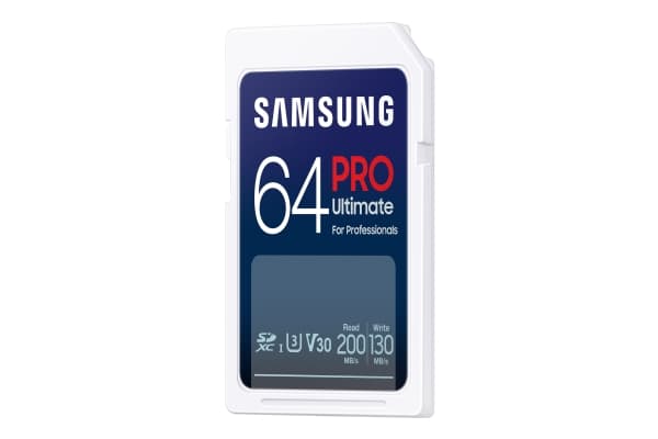 Samsung PRO Ultimate MB-SY64S - Flashminnekort - 64 GB - Video Class V30 / UHS-I U3 - SDXC UHS-I - hvit