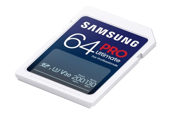 Samsung PRO Ultimate MB-SY64S - Flashminnekort - 64 GB - Video Class V30 / UHS-I U3 - SDXC UHS-I - hvit