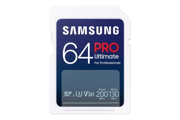 Samsung PRO Ultimate MB-SY64S - Flashminnekort - 64 GB - Video Class V30 / UHS-I U3 - SDXC UHS-I - hvit
