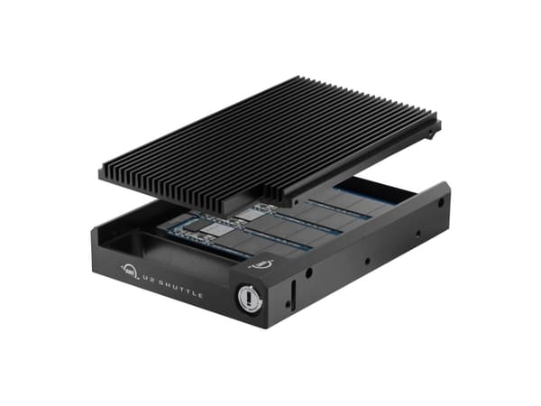 OWC U2 Shuttle, SSD-kabinett, 3.5", PCI Express 3.0, 64 Gbit/s, Sort