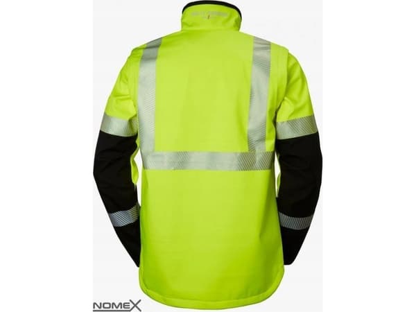 Kurtka męska Helly Hansen Reflective jacket HELLY HANSEN ICU Softshell, yellow L