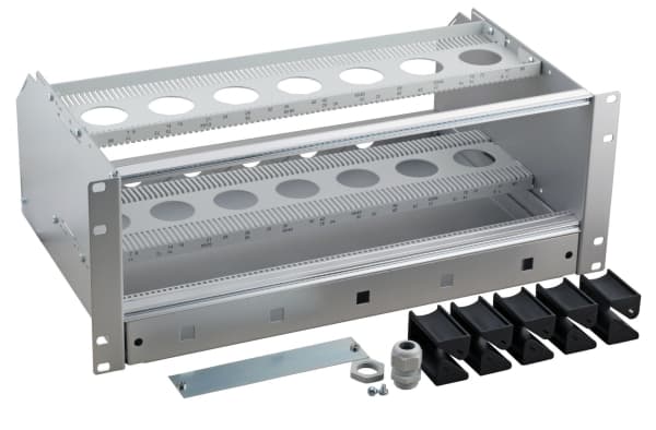 EFB-Elektronik 48,30cm (19") Baugruppenträger 3HE/84TE plus 1HE Kabelüberlängenfach Hersteller: EFB Elektronik (53711.1)