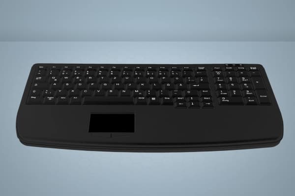 Active Key IndustrialKey AK-7410-G - Tangentbord - PS/2 - tysk - svart