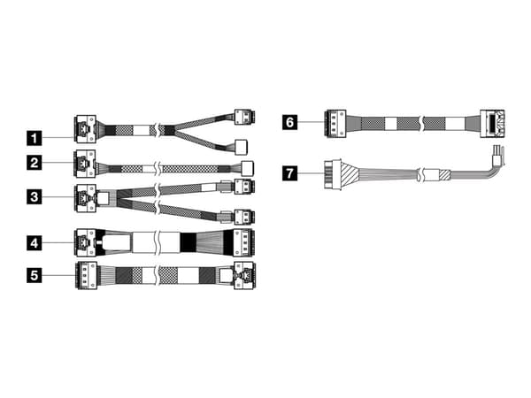 Lenovo - Lagerkabelsett - for 2.5" Chassis Front BP2