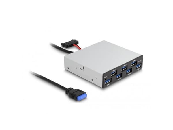 Delock - Hubb - 3.5", 5Gbps - 7 x USB - skrivbordsmodell