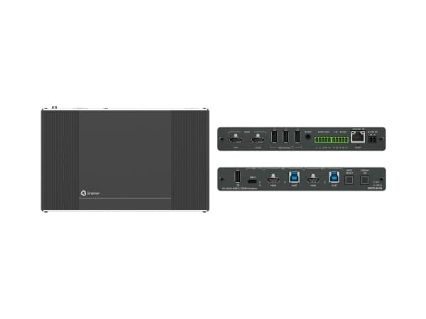 Kramer SWT3-31-HU - Video/lyd/USB-svitsj - 3x1, 4K60 - 1 x USB-C + 2 x HDMI - stasjonær