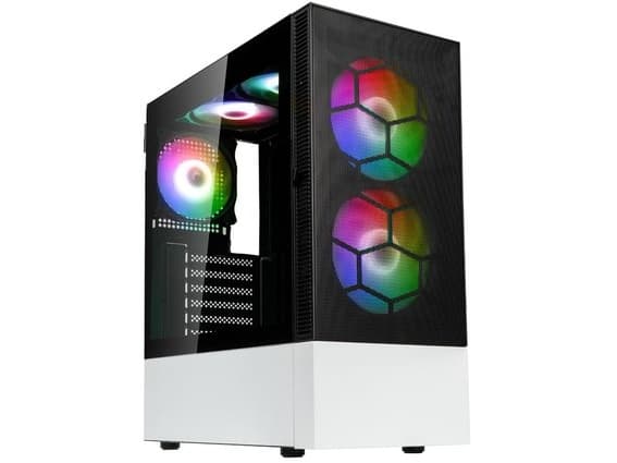 Kolink Observatory - (härdat glas) - USB/ljud Svart, Vit