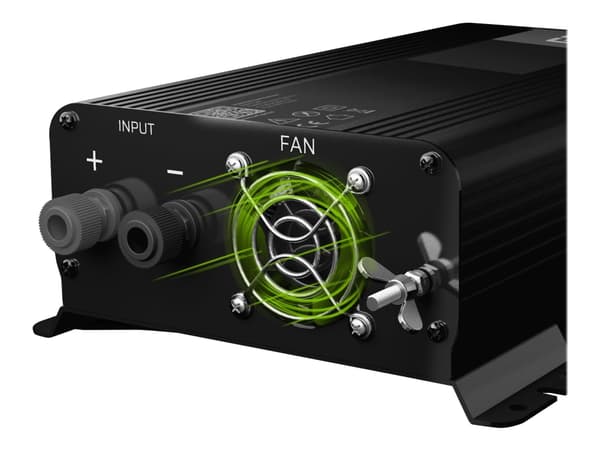 Green Cell PRO INVGC05 - DC-AC strøminverter - DC 12 V - 300 watt - utgangskontakter: 1 - Europa - svart
