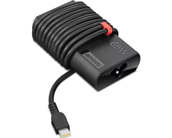 Lenovo - Strömadapter - slim - AC 100-240 V - 65 Watt - svart - för IdeaPad Slim 7 15ITL05; 7 Pro 14; ThinkBook 14 G3 ITL; 15 G3 ITL; Yoga Slim 9 14