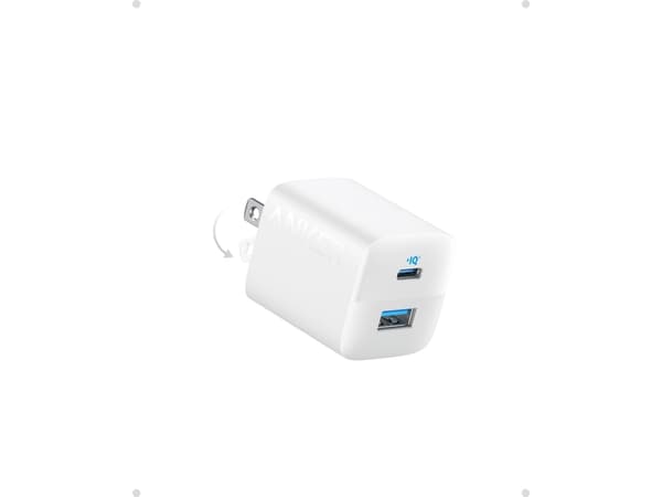 Anker Series 3 323 - Strömadapter - 33 Watt - utgångskontakter: 2 - vit