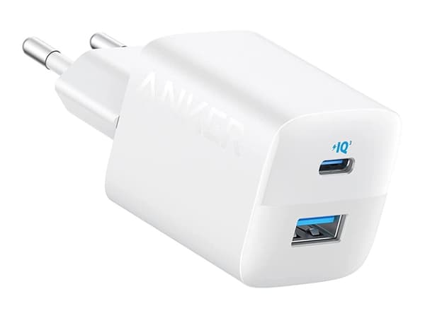 Anker Series 3 323 - Strömadapter - 33 Watt - utgångskontakter: 2 - vit Vit