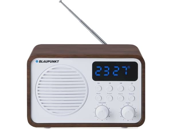 Blaupunkt PP7BT, Bärbar, Analog &amp; digital, FM, 4 W, MP3, WMA, Vit, Trä
