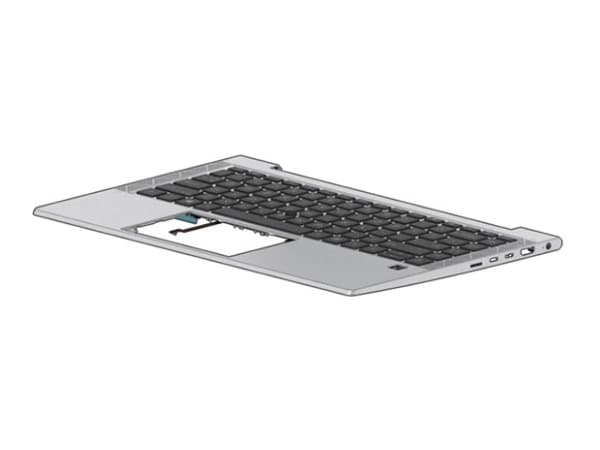 HP - Erstatningstastatur for bærbar PC - med pekepinne, ClickPad - bakbelysning - Slovensk - med toppdeksel