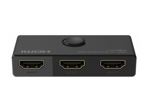 MicroConnect - Switch - 4K@60Hz Bi-riktad, 4:4:4 HDR - 2 x HDMI - skrivbordsmodell