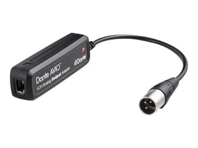 Audinate Dante AVIO 1CH Analog Output Adapter - Slutpunkt för Dante ljudutgång