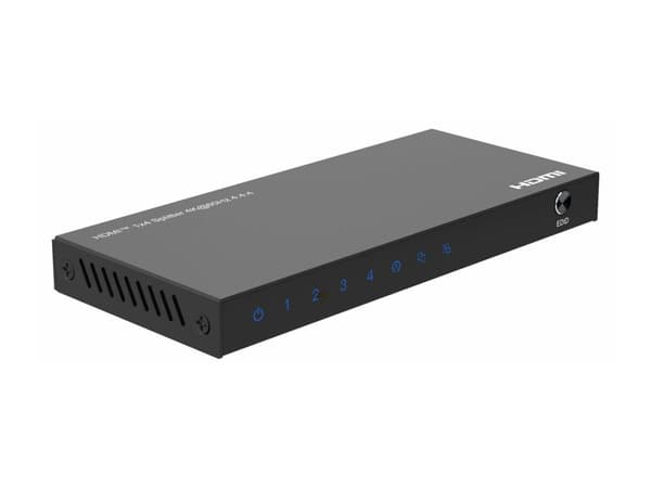 MicroConnect - Splitter - 4K@60Hz, 4:4:4 - 4 x HDMI - stasjonær