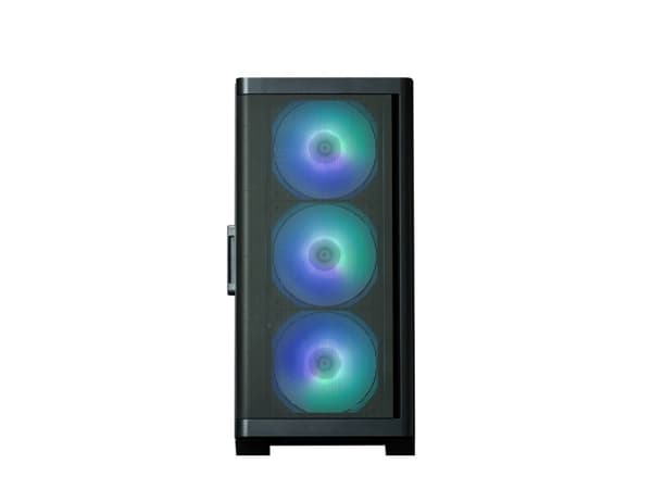 Zalman M4 - MT - micro ATX - genomskinlig sidopanel (härdat glas) - ingen strömförsörjning - svart - USB/ljud