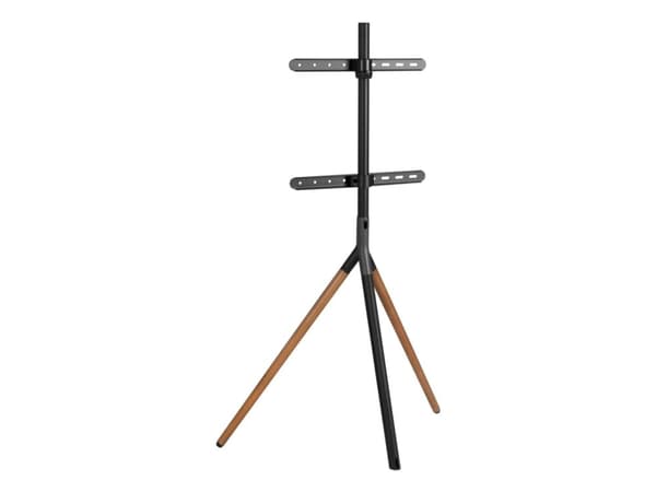 Sinox Tripod TV-golvstativ med vridbar topp. 45"-65". Mörkt trä/svart