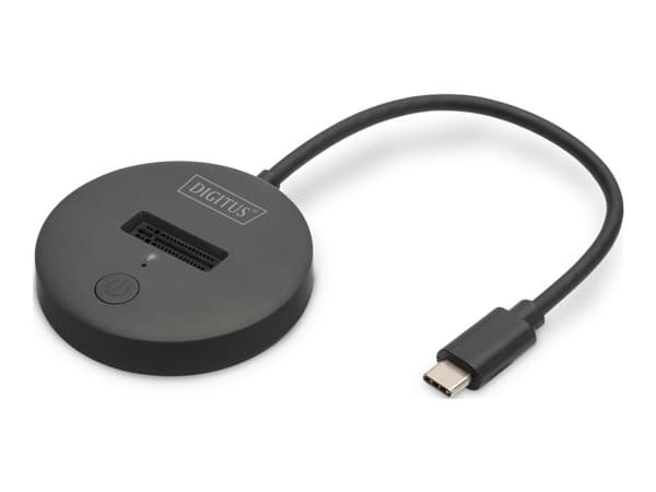 DIGITUS DA-71547 - SSD-dokkestasjon - brønner: 1 - M.2 - M.2 NVMe Card - USB-C 3.2 (Gen 2) - svart