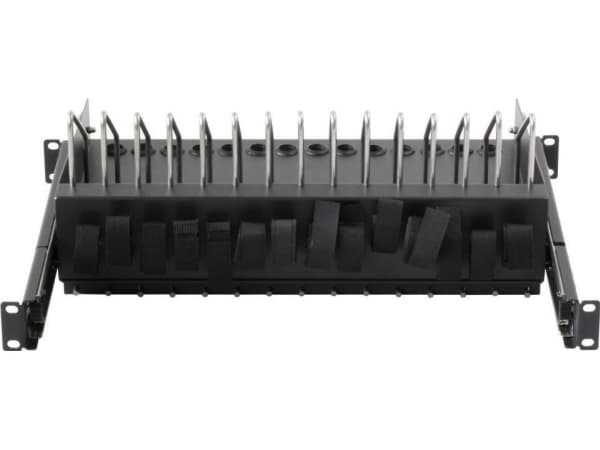 Techly I-CABINET-TRAY14BK, Hylla till rackskåp, Svart, 4U, 19", 48,3 cm (19"), 480 mm