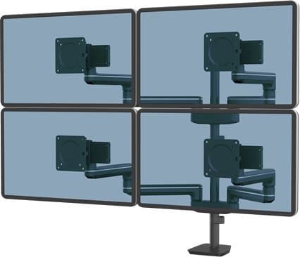 Fellowes Tallo 8610001, Klämma/genomföring, 7 kg, 101,6 cm (40"), 100 x 100 mm, Höjdjustering, Svart
