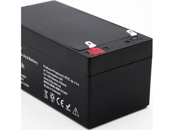 Qoltec - UPS-batteri - agm-batteri, 12 V, max. 49,5 A - 1 x batteri - Blysyra - 3,3 Ah