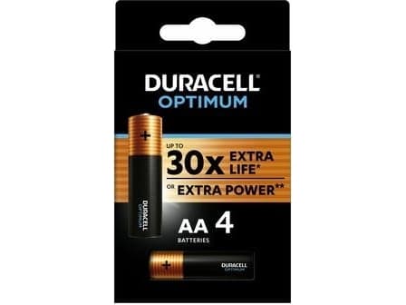 Duracell Network Camera License Duracell OPTIMUM AA Alkaline Battery 4 pcs. [321|1]