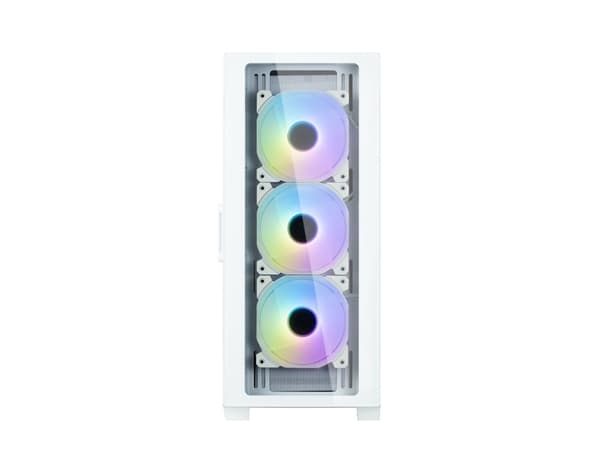 Zalman I3 NEO TG WHITE, Midi Tower, PC, Hvit, ATX, Micro ATX, Mini-ITX, Plast, Stål, Herdet glass, 16,2 cm