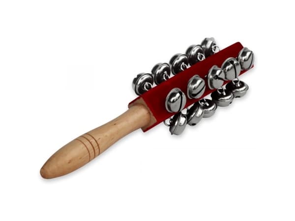 Bell Ringing Bell med 21 klockor musikinstrument, röd 25cm