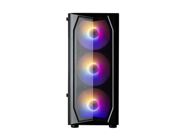 Zalman N4 Rev.1 - Mid tower - ATX - genomskinlig sidopanel (härdat glas) - ingen strömförsörjning - USB/ljud