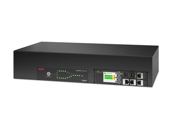 APC NetShelter - Automatisk overføringsbryter (kan monteres i rack) - AC 207-253 V - 7400 VA - enkeltfase - Ethernet 10/100/1000, USB - utgangskontak