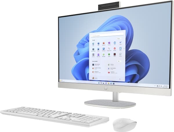 HP All-in-One 27-cr0002no PC, 68,6 cm (27"), Full HD, AMD Ryzen™ 3, 8 GB, 512 GB, Windows 11 Home