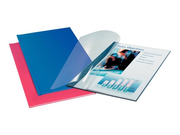 Leitz ImpressBIND - A4 (210 x 297 mm) - 35 ark - blå med transparent frontdeksel - mykt deksel - for Leitz impressBIND 140, impressBIND 280