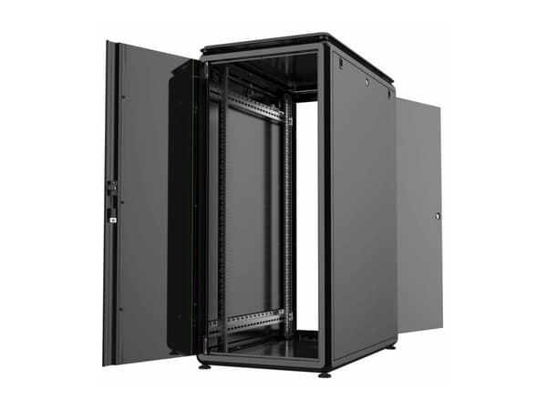 LOGON RDL26U61BL, 26U, Fristående ställ, 600 kg, Svart, Metall, Stål