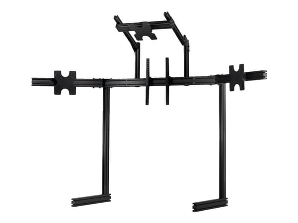 Next Level Racing Elite - Stativ - for 4 skjermer - stativ for fire skjermer - 6063 aluminium, pulverbelagt karbonstål - svart - skjermstørrelse: 21"