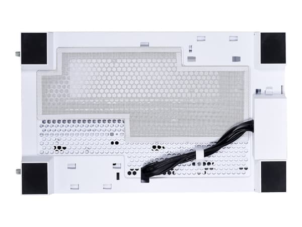 Lian Li O11 Dynamic Evo - Tower - utökad ATX - genomskinlig sidopanel (härdat glas) - ingen strömförsörjning - vit - USB/ljud