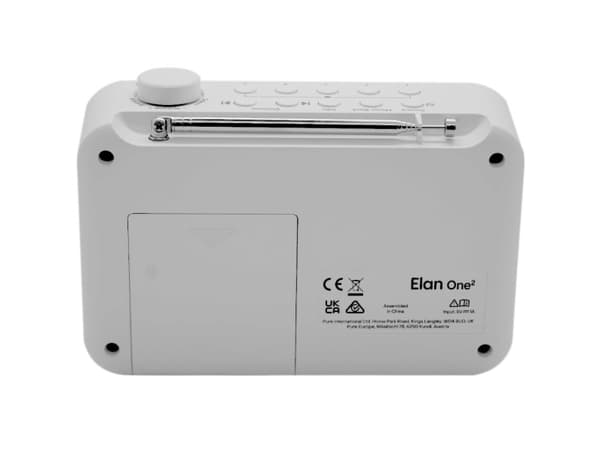 Pure Elan One 2 - Bærbar DAB-radio - hvit